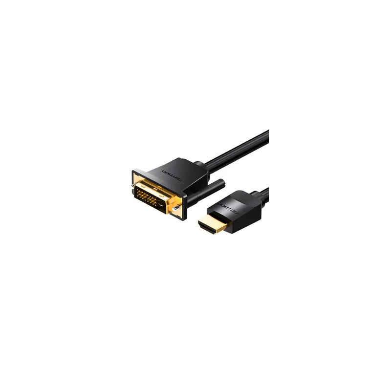 HDMI to DVI (24+1) cable Vention ABFBI 3m, 4K 60Hz/ 1080P 60Hz (black)